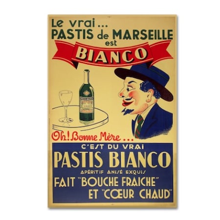 Vintage Apple Collection 'Pastis Bianco' Canvas Art,12x19